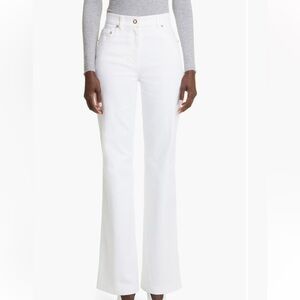 St John cotton twill white jeans size 16